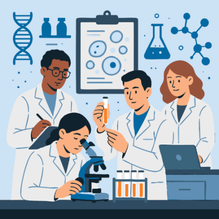 Lab Tech illustration Lab Tech illustration
